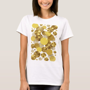 T-shirt Motif artistique Gold GOLDEN SPARKLES