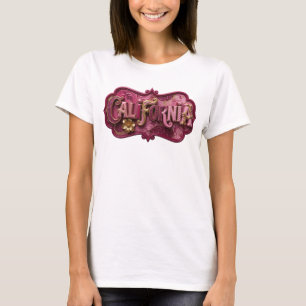 T-shirt Motif Artistique Or Clair CALIFORNIA