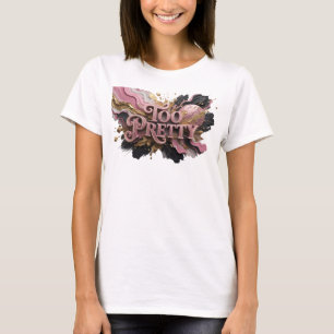 T-shirt Motif Artistique Rouge Gras Trop Joli
