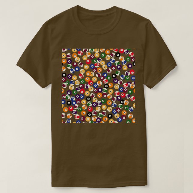 T-shirt Motif Billiard Balls partout imprimer pour Pool Pl (Design devant)