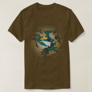T-shirt Motif camouflage bord de lac en demi-teinte