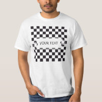Motif Carré d'échecs - noir + votre arrière - plan