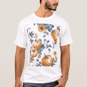 T-shirt Motif Citrouille en mosaïque esthétique