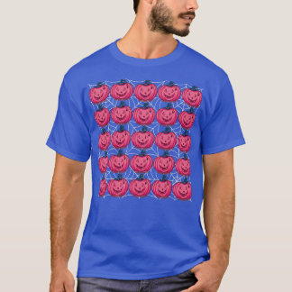 T-shirt Motif citrouille rose