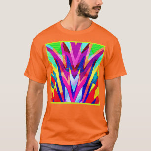 T-shirt Motif d'abstraction des couleurs éclatantes