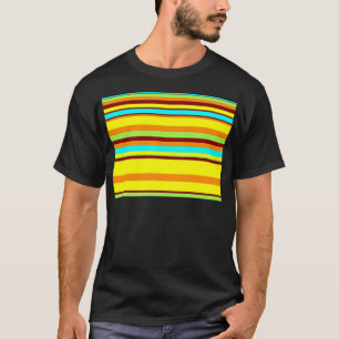 T-shirt Motif de bande coloré Customisé Designer