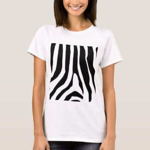 T-shirt Motif de bandes d'impression Zebra