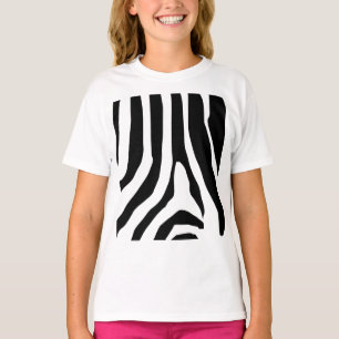T-shirt Motif de bandes d'impression Zebra