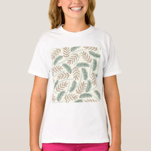 T-shirt Motif de branches persistantes de pin et de cèdre