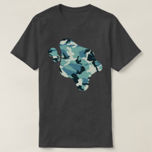 T-shirt Motif de camouflage d'hiver peinture éclaboussure