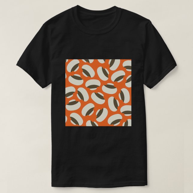 T-shirt Motif de champignons à bouton moyen (Design devant)