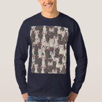 Motif de chats blancs et gris