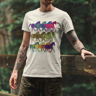 T-shirt Motif de chevaux, Animaux de ferme