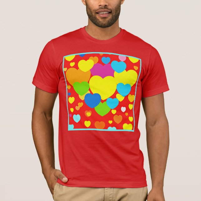 T-shirt Motif de coeur (Devant)