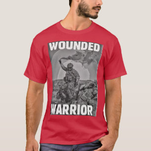 T-shirt Motif de conception guerrier blessé ActiveCopy