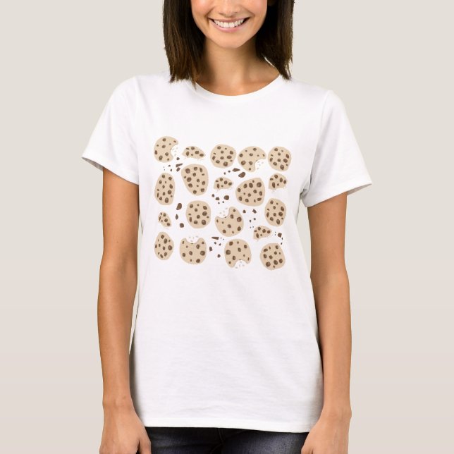 T-shirt Motif de cookies à puces de chocolat (Devant)