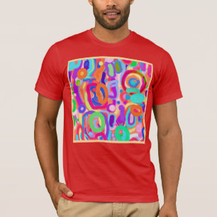 T-shirt Motif de couleurs vives
