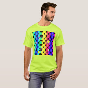 T-shirt Motif de couleurs vives