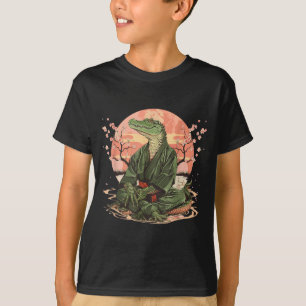 T-shirt Motif de crocodile de karaté Taekwondo Jiu-Jitsu M