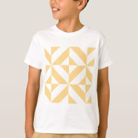 Motif de cube géométrique Pale Melon