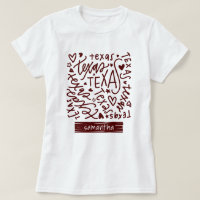 Motif de doodle Aggie Maroon Texas
