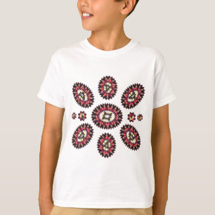 T-shirt Motif de fleurs Mandala