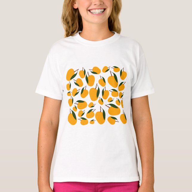 T-shirt Motif de fruits d'été Mango (Devant)