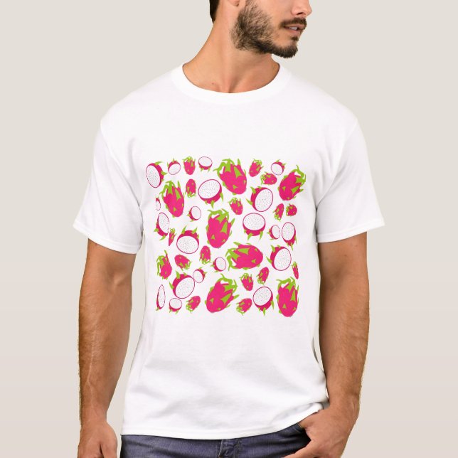 T-shirt Motif de fruits dragon (Devant)