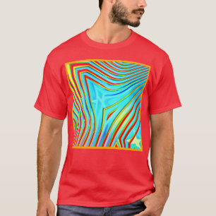 T-shirt Motif de gravure de couleur
