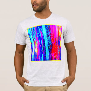T-shirt Motif de gravure de couleur