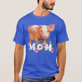 T-shirt Motif de jeune cochon mignon pour maman cochon 