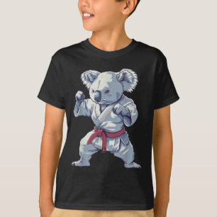 T-shirt Motif de koala de karaté Taekwondo Jiu-Jitsu MMA