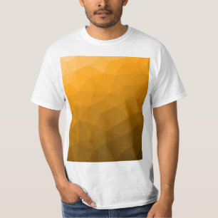 T-shirt Motif de maillage géométrique à dégradé orange