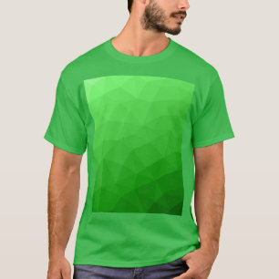T-shirt Motif de maillage géométrique à dégradé vert vif