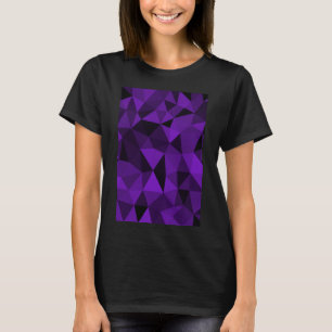 T-shirt Motif de maille géométrique noir violet