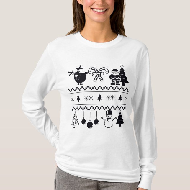 T-shirt Motif de Noël (Devant)