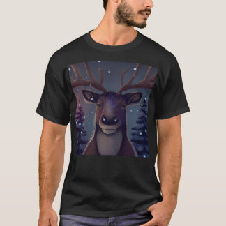 T-shirt Motif de Noël Reindeer