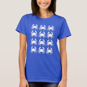 T-shirt Motif de pixel de crabe en répétition