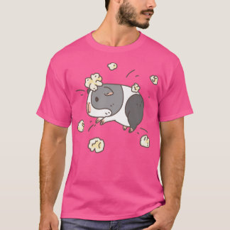 T-shirt Motif de porc de Guinée Popcorning