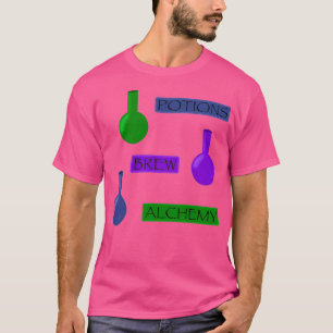 T-shirt Motif de potion et d'alchimie