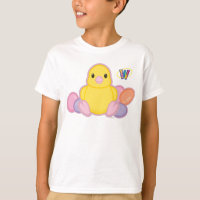 Motif de poussin de ressort de Lil