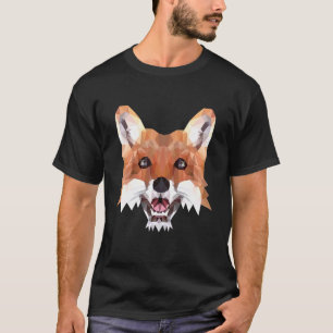 T-shirt Motif de renard polygone renards animaux de forêt
