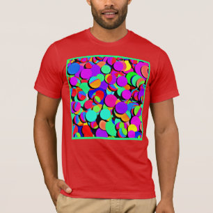 T-shirt Motif de renouveau rétro et coloré