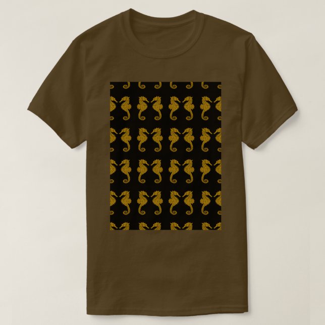 T-shirt Motif de Seahores symétriques (Design devant)