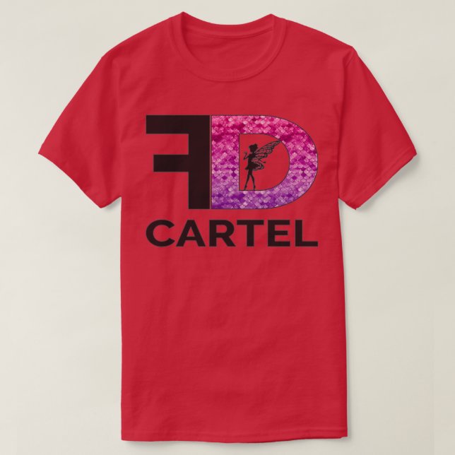 T-shirt Motif de sirène rose et violet (Design devant)