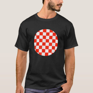 T-shirt Motif de tableau de bord rouge et blanc écarlate