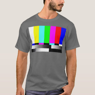 T-shirt MOTIF de test des barres d'erreurs TV