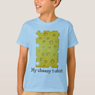 T-shirt Motif de texture au fromage suisse