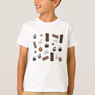 T-shirt Motif de thème chocolat