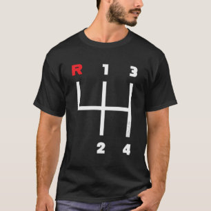T-shirt Motif de transmission manuelle du train de bord 4